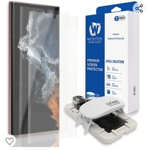 Whitestone Dome Glass Screen Protector Samsung Galaxy S22 Ultra, UV lamp, 1 pack